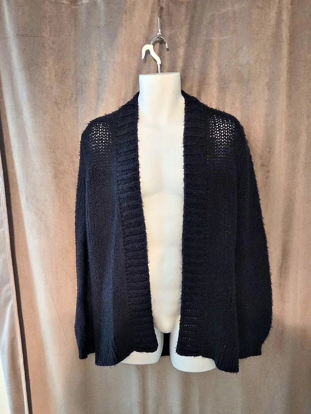 Wooden Ships Blue Open Front Cardigan Size M/L